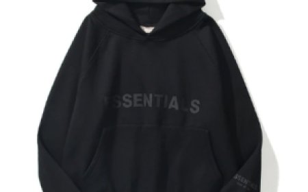 The Timeless Appeal of the Black Essentials Hoodie with Minimalist Logo Design